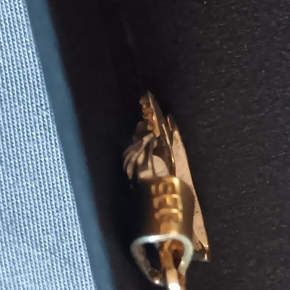 Vintage Sterling silver and gold Lion head pendant - Picture 6 of 7